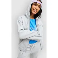 Roxy Surf Stoked Full Zip Sweatshirt Gris S Femme