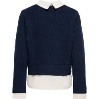 ONLY Pull-over 'ONLALIVIA' écru / bleu marine