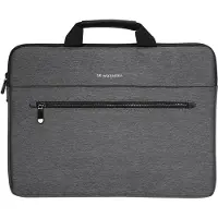Wozinsky Sacoche pour ordinateur portable Torba WTL-15 15,6 pouces avec poignée et fermeture à glissière (15.60"), Sac pour notebook, Gris