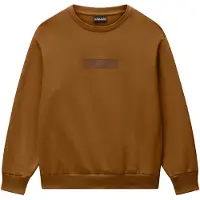Napapijri New Box Logo Crew Sweatshirt Marron 12 Years Garçon