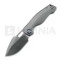 Kunwu Knives Couteau pliant Verta Gringo - Satin - Titanium, Orange Peel Texture