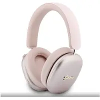 GUESS Casque sans fil ENC à logo script métallique rose (26 h, Sans fil), Écouteurs, Pink
