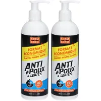 Bausch ET Lomb France Cinq sur Cinq Shampoing Gel Anti-Poux et Lentes 2x400 ml Shampooing