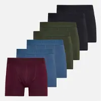 Resterods lot de 7 caleçons boxeurs en coton Homme Multicolour
