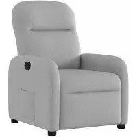 vidaXL Fauteuil relax gris nuageux Tissu