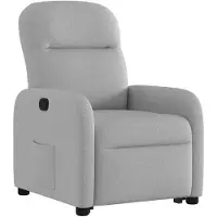 vidaXL Fauteuil relax avec releveur Gris nuage Tissu