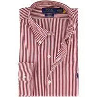 Ralph Lauren Chemise lie de vin / blanc
