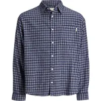 Jack & Jones Chemise 'JORFREDERIKSBERG' marine / bleu marine / blanc