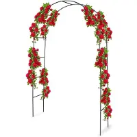 Kinzo Rose Arch Metal 240 x 140 cm - Support pour plantes grimpantes - Arche de jardin et support pour plantes grimpantes - Support pour plantes grimpantes