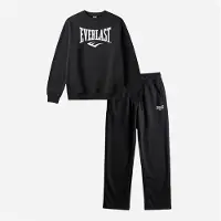 Everlast Ensemble t-shirt à col rond et jogging avec logo Homme Black Beauty
