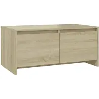 vidaXL Table basse en chêne Sonoma 90x50x41,5 cm Matériau dérivé du bois