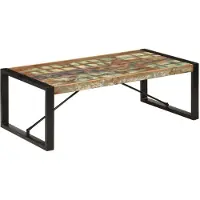 vidaXL Table basse 120x60x40 cm Vieux bois massif