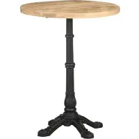 vidaXL Table de bistrot Ø60x76 cm Bois de manguier rugueux