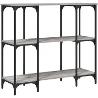 vidaXL Table console sonoma gris 102x35x90 cm bois d'ingénierie