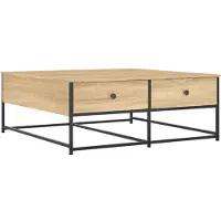 vidaXL Table basse chêne Sonoma 100x99x40 cm Bois composite