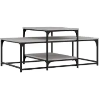 vidaXL Table basse Gris Sonoma 102x60x45 cm Bois composite