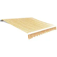 vidaXL LaFeldoek 6x3 M Leinwand Sonnenblume Gelb und Weiß