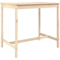 vidaXL Table de jardin 121x82,5x110 cm Pin massif