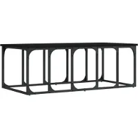 vidaXL Table basse noire 100x50x35,5 cm Bois composite