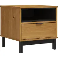 vidaXL Table d'appoint FLAM 50x50x50 cm bois de pin massif