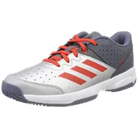 Adidas BB6345, Handball, Unisexe, Gris, Métallique, Rouge, Argenté, Blanc, Enfant, Unie, Lacets