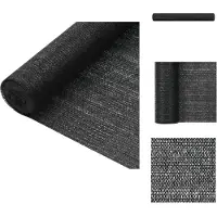 vidaXL Pare-soleil de clôture noir 1,2x10 m HDPE 75 g/m² - Parasols & Protection solaire