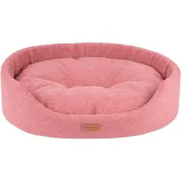 Amiplay Panier à chien ovale MONTEGO rose taille S, M, L, XL, XXL Taille : XL - 72x63x16 cm