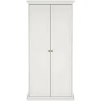 Ebuy24 Armoire 2 portes - Armoire blanche 60,5x200,56h cm