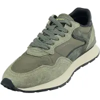 HOFF pour homme. 22602411 City Leather Sneakers green (41), Plat, Cuir, Lacets, Casuel, Vert