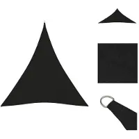 vidaXL , voile d'ombrage triangulaire en tissu Oxford, 5x7x7 mètres, noir - Parasols et protections solaires