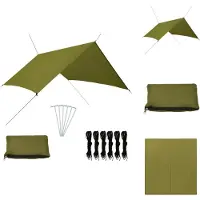 vidaXL - Bâche de protection extérieure, 3x2,85 m, verte - Parasols et protections solaires