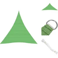 vidaXL , voile d'ombrage, 160 g/m², vert clair, 3x4x4 m, HDPE - Parasols et protections solaires