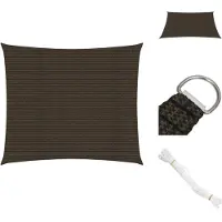 vidaXL , voile d'ombrage, 160 g/m², marron, 2x2,5 m, HDPE - Parasols et protections solaires