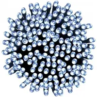 Home Markt24 Guirlande De Noël Avec 200 Led, Blanc Froid, Équipée D'un Programmeur Intégré