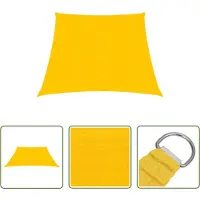 The Living Store Tissu d'ombrage Living Store, 160 g/m², couleur jaune, dimensions 3/4 x 3 mètres, en HDPE