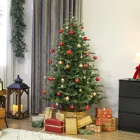 SUGIFT Arbre de Noël artificiel, sapin artificiel, épicéa, vert