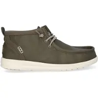 HeyDude Bottines pour hommes modèle Wally Mid GripR Classic, couleur vert olive foncé, taille 41