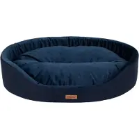Amiplay Panier à chien ovale SIDNEY bleu taille S, M, L, XL, XXL Taille : M - 52x44x14 cm