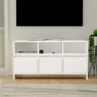Prolenta Maison Exclusive - Meuble TV blanc 102x37,5x52,5 cm Matériau dérivé du bois
