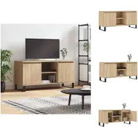 vidaXL Armoire TV Chêne Sonoma 104x35x50 cm Bois composite - Meuble TV