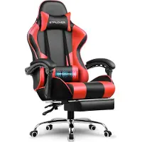 GTPLAYER Chaise de gaming , chaise de bureau, chaise ergonomique pour ordinateur, chaise de gaming avec support lombaire massant, repose-pieds et repose-tête
