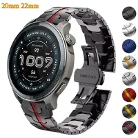 StarTech.com Bracelet de montre - Bracelet en métal - Acier inoxydable - Universel, 20 mm - Boucle déployante - Bleu - Pour montre connectée