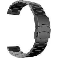 StarTech.com Bracelet pour montre connectée - Watch 2 Pro - Acier inoxydable - Boucle métallique - Compatible avec Solar Lite - Noir
