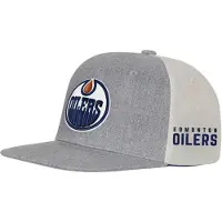 Outerstuff Casquette plate Kinder-Cap Edmonton Oilers, modèle "Ace In The Hole", pour la NHL