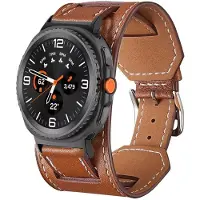 StarTech.com Bracelet en cuir - Galaxy Watch 8 40 mm - Confortable - Fermeture métallique - Marron