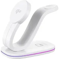 Wigento Station de charge sans fil universelle 3 en 1 pour smartphone, montre et écouteurs