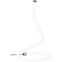 Forlight Luminaires de table Rolly LED, 12W, lumière blanche neutre (4000K), finition nickel satiné, pour intérieur, adaptés aux bureaux, chambres et salles à manger