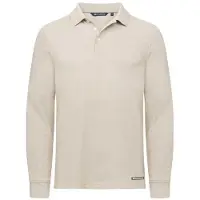 Cutter & Buck - Polo manches longues "Advantage" pour hommes, modèle ET105 (taille XL), couleur beige