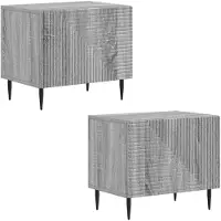 vidaXL : Meuble TV Sonoma, gris, en panneaux de particules
