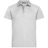 Cutter & Buck - Polo "Virtue" pour hommes, modèle ET109 (Taille L), couleur argent